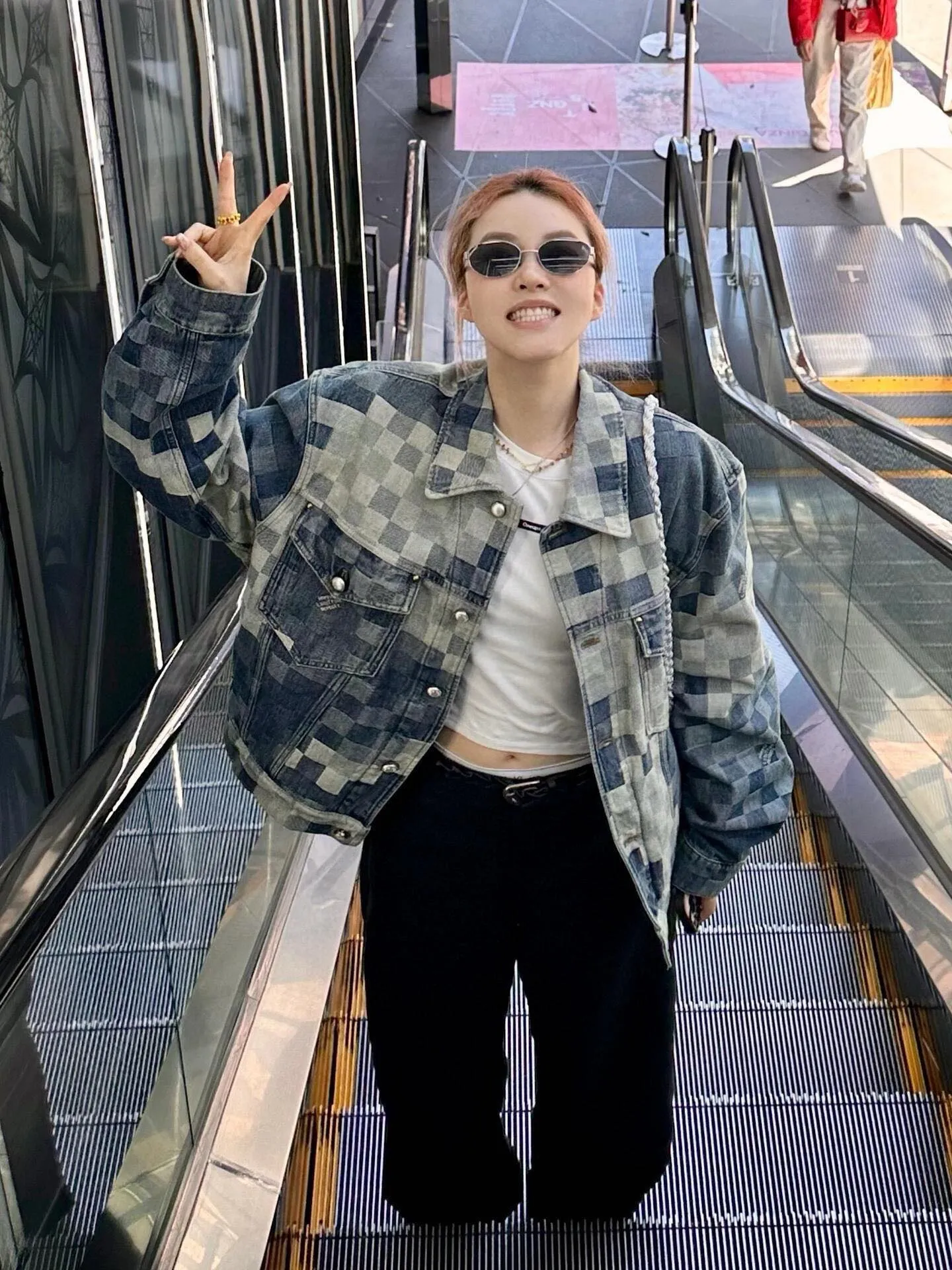 Louis Vuitton/Louis Vuitton mosaic denim jacket